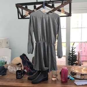 Gray shimmer Pink Lily long sleeve dress, never worn with tags